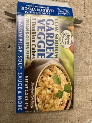 Low sodium veggie bouillon cubes