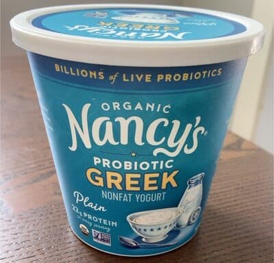 Organic Plain Probiotic Greek Nonfat Yogurt