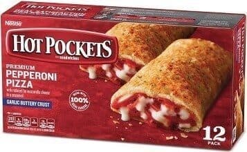 Premium Pepperoni Pizza With Reduced Fat Mozzarella Cheese In A Seasoned Garlic Buttery Crust Sandwiches