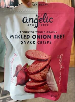Pickled Sweet Onion Beet Crisps