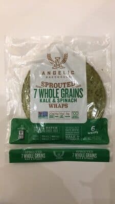 Spring Kale Spinach 7 Sprouted Whole Grains Garden Wraps