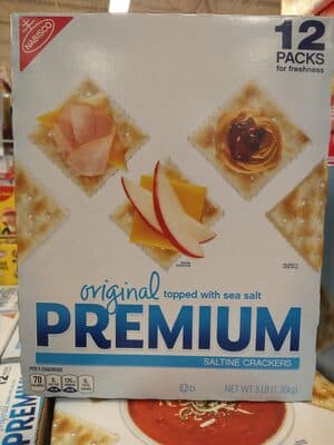 Original Topped With Sea Salt Premium Saltine Crackers
