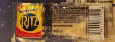 Handi-Snacks Ritz Two Compartment Snacks Crackers N Cheez