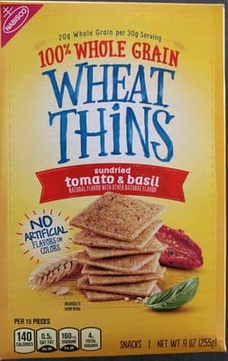 Sundried Tomato & Basil Flavor 100% Whole Grain Snacks