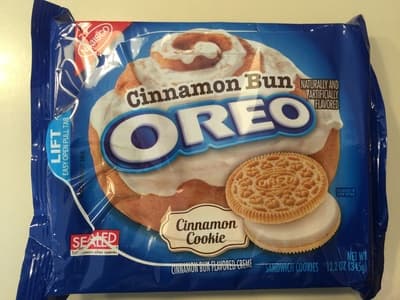 Cinnamon Bun Flavored Creme Sandwich Cookies