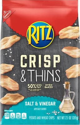 Salt & Vinegar Flavored Crisp & Thins Potato and Wheat Chips