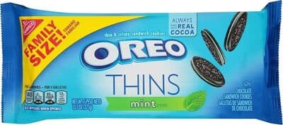 Mint Creme Flavor Chocolate Sandwich Cookies