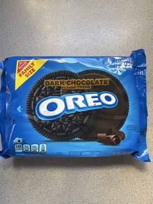 Oreo Dark Chocolate Flavor Creme Chocolate Sandwich Cookies