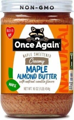 Creamy Maple Sweetened Maple Almond Butter