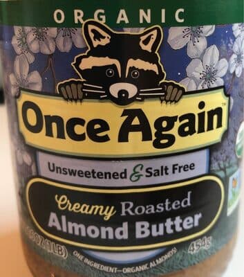 Creamy Unsweetened & Roasted Salt Free Almond Butter