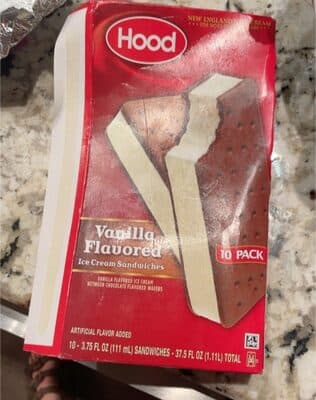 Vanilla Flavored Ice Cream Between Chocolate Flavored Wafers Ice Cream Sandwiches
