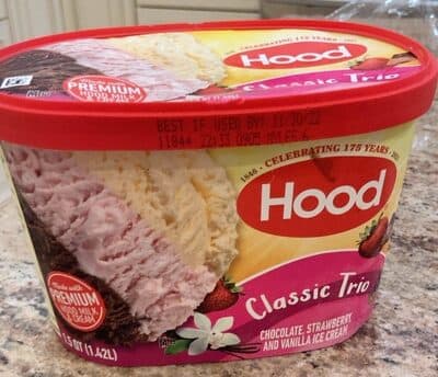 Classic Trio Chocolate, Strawberry and Vanilla Flavored Ice Cream