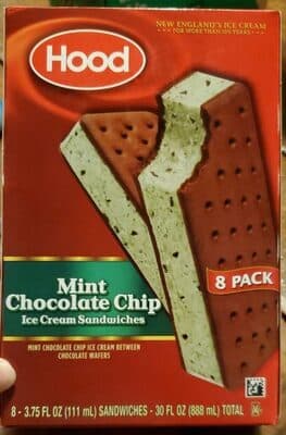 Mint Chocolate Chip Ice Cream Sandwiches