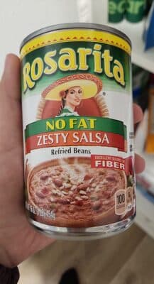Refried Beans No Fat Zesty Salsa
