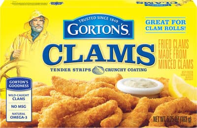 Clams Tender Strips Crunchy Coating