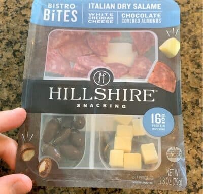 Italian Dry Salame White Cheddar Cheese Chocolate Almonds Bistro Bites