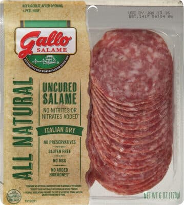 GALLO SALAME, ALL NATURAL ITALIAN DRY UNCURED SALAME