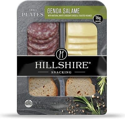 Genoa Salame With Natural White Cheddar Cheese & Toasted Rounds