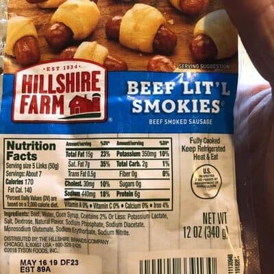 Beef Lit'l Smokies Beef Smoked Sausage