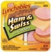 Oscar mayer lunchable ham and swiss cheese