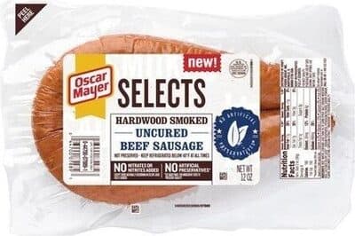 Hardwood Smoked Uncured Beef Sausage