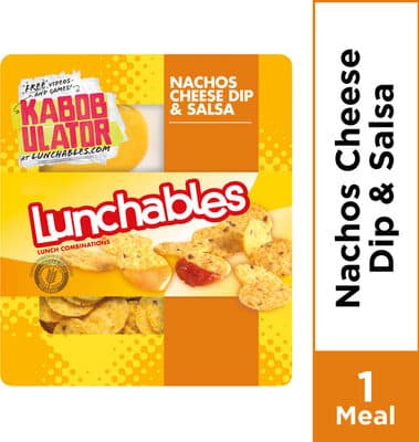 LUNCHABLES, NACHOS CHEESE DIP & SALSA