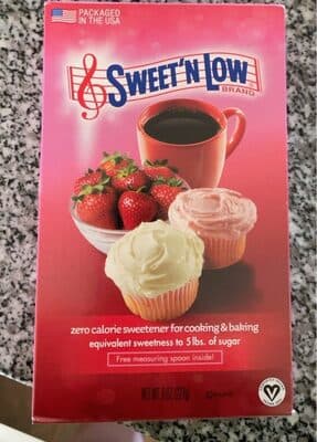 Sweet'n low zero calorie sweetener
