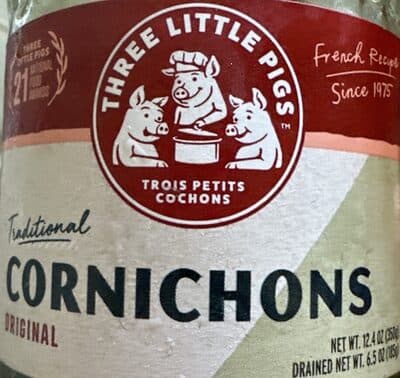 Three Little Pigs, Cornichons Baby Sour Gherkins