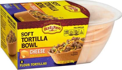 OEP Cheese Soft Tortilla Bowl