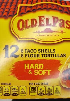 Old El Paso Hard and Soft Taco Shells and Flour Tortillas
