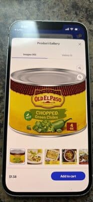 Peeled Chopped Green Chiles, Mild