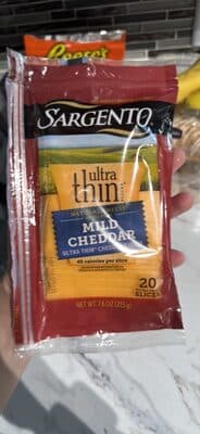 Mild Cheddar Ultra Thin Natural Cheddar Cheese Slices