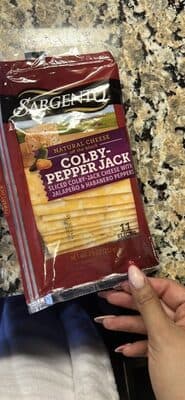 Colby-Pepper Jack Sliced Colby-Jack Natural Cheese with Jalapeno & Habanero Peppers