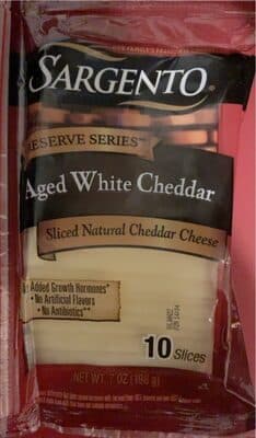 Aged White Cheddar Sliced Natural Cheese