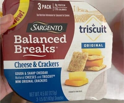 Sargento Triscuit Cheese & Crackers Original Balanced Breaks