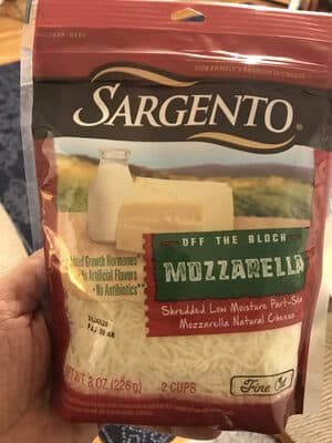 Mozzarella Low Moisture Part-Skim Fine Cut Shredded Natural Cheese