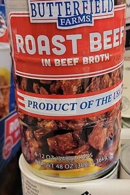 Canned Roasted Beef