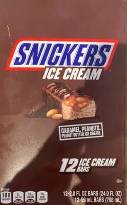 Caramel, Peanuts, Peanut Butter Ice Cream Bars