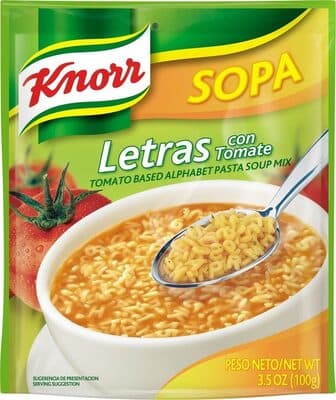 Tomato Flavored Based Alphabet Pasta Soup Mix