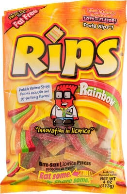 Rainbow Bite-Size Licorice Pieces, Intense Fruit Juice