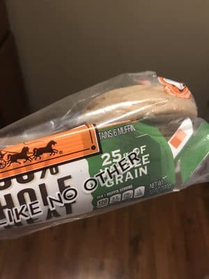 100% WHOLE WHEAT ENGLISH MUFFINS