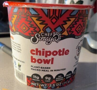Chipotle Black Beans, Rice, Quinoa, Hemp + Smoked Chili Peppers Bowl