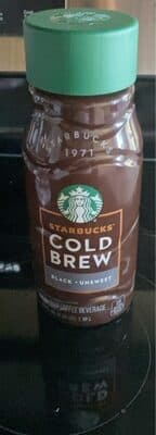 Black Unsweet Colombian Blend Cold Brew Premium Coffee Beverage