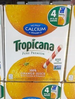 Orange Juice No Pulp, Calcium Plus Vitamin D