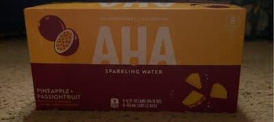 Aha Sparkling Water Pineapple + Passionfruit