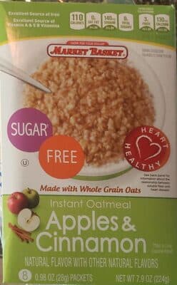 Apples and Cinnamon Instant Oatmeal