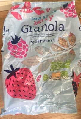 Low sugar berry granola