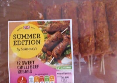 Sweet Chilli Beef Kebabs