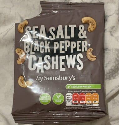 Sea Salt & Black Pepper Cashews