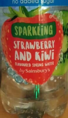 Sparkling Strawberry and Kiwi flavoured spring water